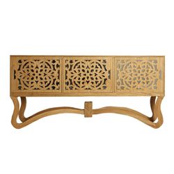 Console en bois Mindi, 188x45x90cm