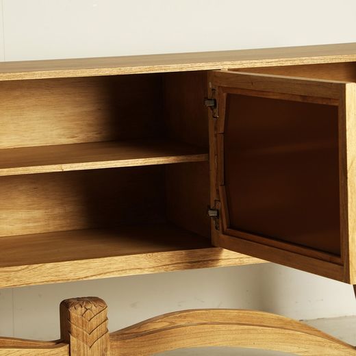 Console en bois Mindi, 188x45x90cm
