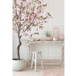 Åldrad vit återvunnet träkonsol, 150x37x77 cm