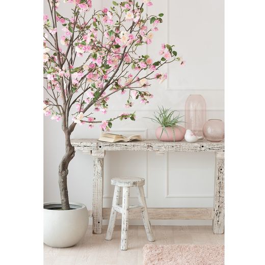 Åldrad vit återvunnet träkonsol, 150x37x77 cm