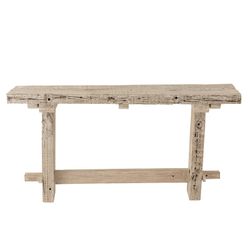 Aged White Recycled Wood Console, 150x37x77 cm
