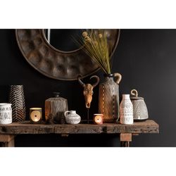 Konsola z naturalnego drewna z recyklingu, 150x35x75 cm