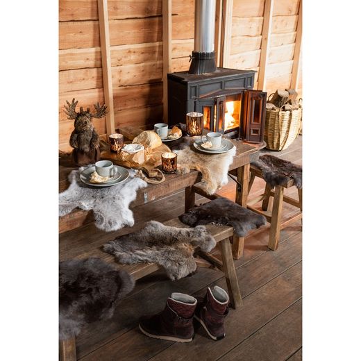 Naturligt återvunnet träkonsol, 152x58x70,5 cm