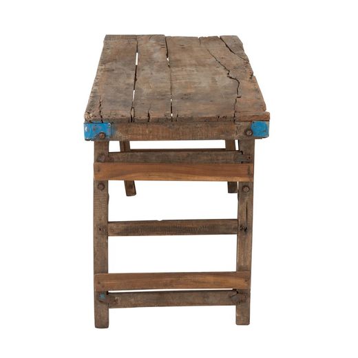 Naturligt återvunnet träkonsol, 152x58x70,5 cm