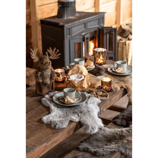 Naturligt återvunnet träkonsol, 152x58x70,5 cm