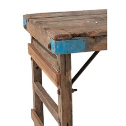 Naturligt återvunnet träkonsol, 152x58x70,5 cm