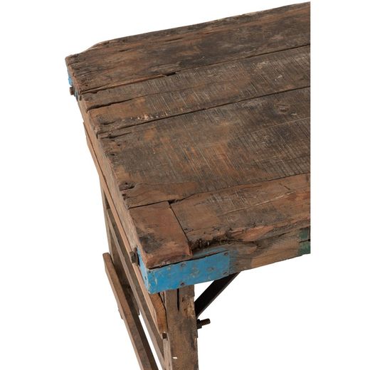 Naturligt återvunnet träkonsol, 152x58x70,5 cm