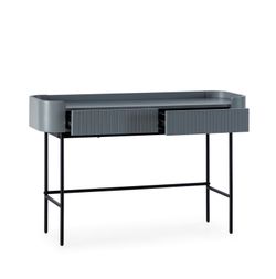 Console en bois et métal bleu, 120 x 40 x 79 cm | Willa