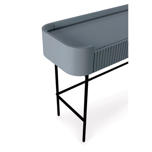 Console en bois et métal bleu, 120 x 40 x 79 cm | Willa