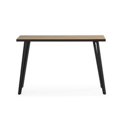 Wood and metal console in natural and black, 120 x 40 x 77 cm | Sindi