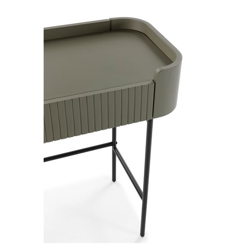 Console en bois et métal vert, 120 x 40 x 79 cm | Willa