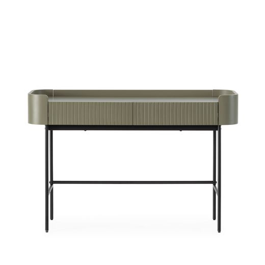 Console en bois et métal vert, 120 x 40 x 79 cm | Willa