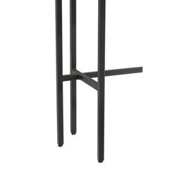 Konsole aus weißem/schwarzem Marmor und Eisen, 110 x 60 x 90 cm