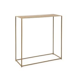 Guld metalkonsol, 76x28x80 cm