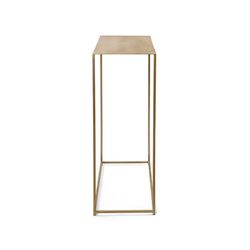Guld metalkonsol, 76x28x80 cm