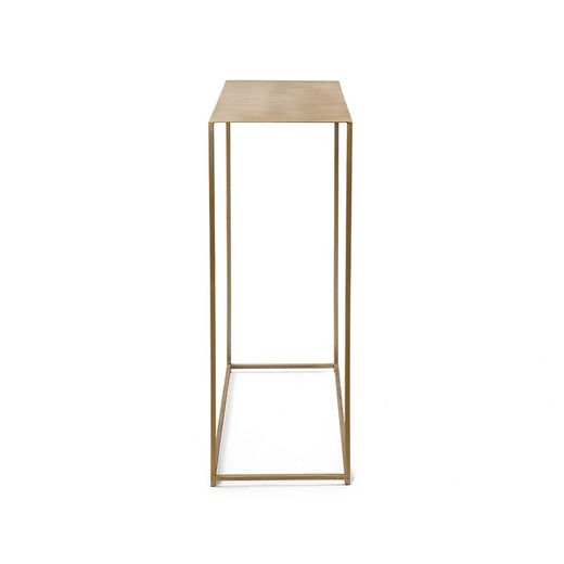 Guld metalkonsol, 76x28x80 cm
