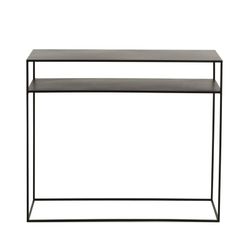 Zwart metalen console, 100x36x85