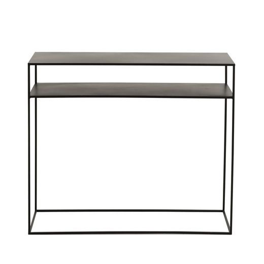 Zwart metalen console, 100x36x85