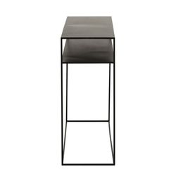 Zwart metalen console, 100x36x85