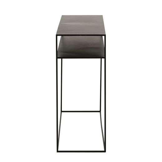 Zwart metalen console, 100x36x85