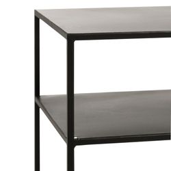 Zwart metalen console, 100x36x85