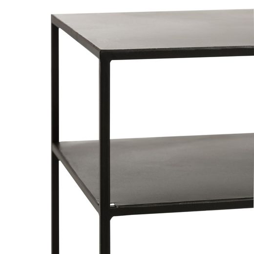 Zwart metalen console, 100x36x85