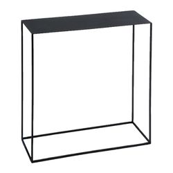 Czarna metalowa konsola, 76x28x80 cm