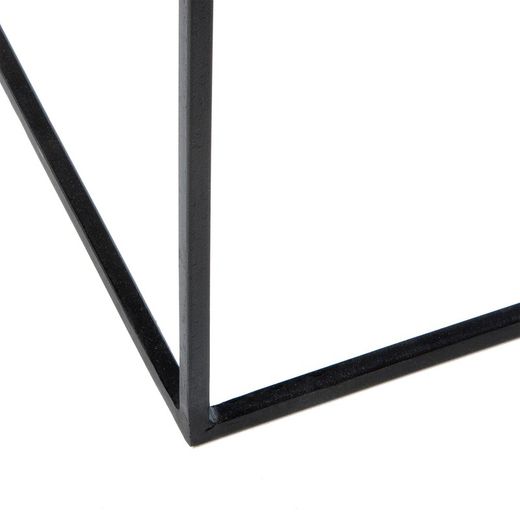 Console en métal noir, 84x33x90 cm