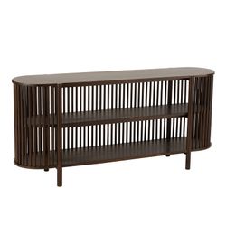 Langt konsolbord i mangotræ Conie Mørkebrun, 160x38x75 cm