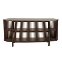 Langt konsolbord i mangotræ Conie Mørkebrun, 160x38x75 cm