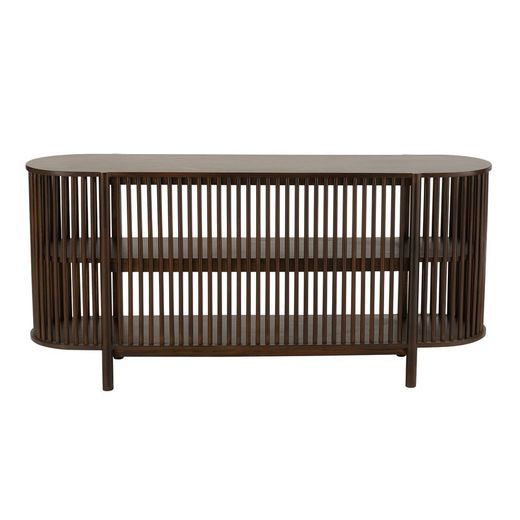 Langt konsolbord i mangotræ Conie Mørkebrun, 160x38x75 cm