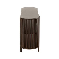 Langt konsolbord i mangotræ Conie Mørkebrun, 160x38x75 cm