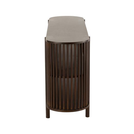 Langt konsolbord i mangotræ Conie Mørkebrun, 160x38x75 cm