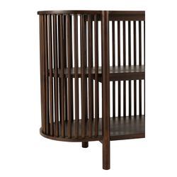 Langt konsolbord i mangotræ Conie Mørkebrun, 160x38x75 cm