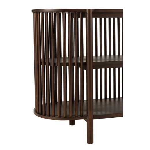 Langt konsolbord i mangotræ Conie Mørkebrun, 160x38x75 cm