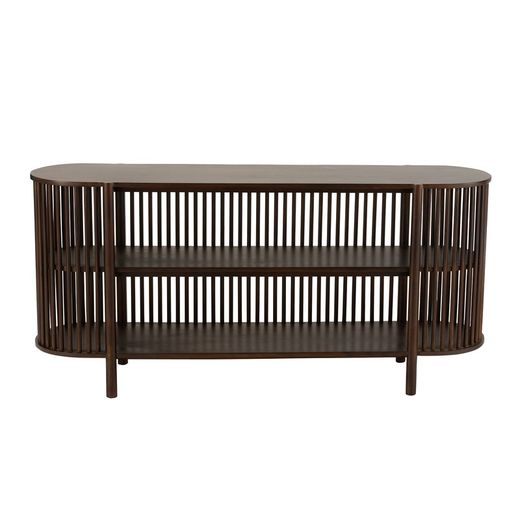 Langt konsolbord i mangotræ Conie Mørkebrun, 160x38x75 cm