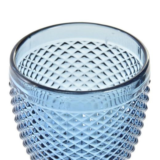 Vattenglas av glas i blått, Ø 8,7 x 17 cm | Da Gama