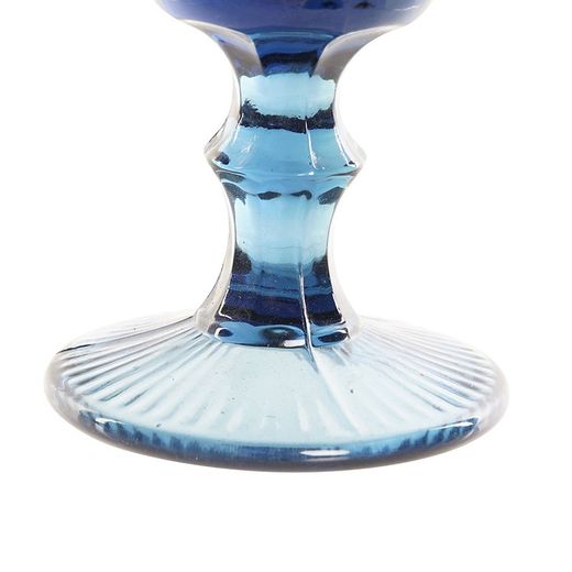 Glass water cup in blue, Ø 8.7 x 17 cm | Days