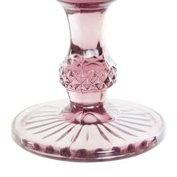 Pack of 6 crystal water glasses in pink | Da Gama