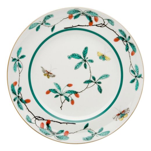 Piatto da pane in porcellana multicolore, 17,4 x 17,4 x 2 cm | Famille Verte