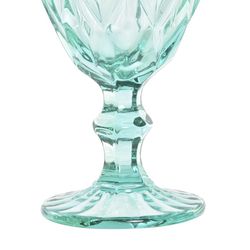 Set di 6 bicchieri da acqua in cristallo turchese, Ø 8,7 x 17 cm | Magellano
