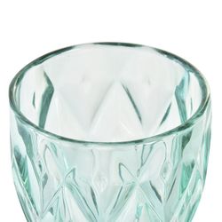 Set di 6 bicchieri da acqua in cristallo turchese, Ø 8,7 x 17 cm | Magellano