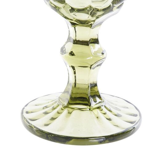 Glass water cup in green, Ø 8.7 x 17 cm | Cabral