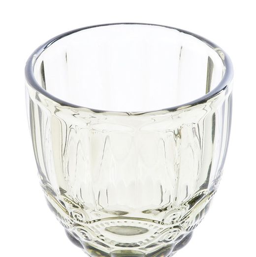 Glass water cup in green, Ø 8.7 x 17 cm | Cabral