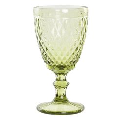 Pack of 6 glass water glasses in green | Days