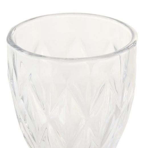 Set de 6 copas de agua, 6 copas de vino y 6 copas flauta de cristal en transparente | Magallanes