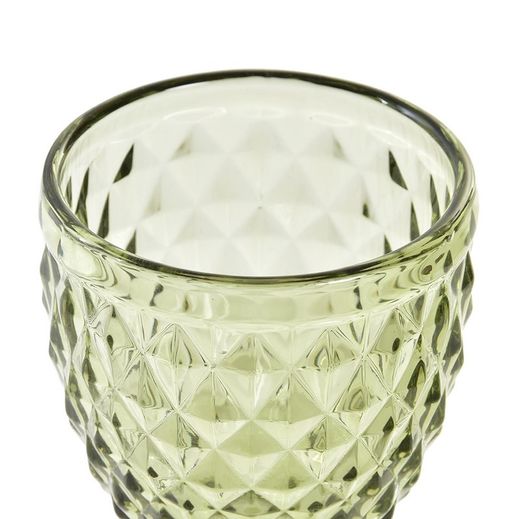 Crystal wine glass in green, Ø 8 x 15.5 cm | Days
