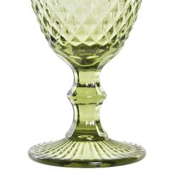 Crystal wine glass in green, Ø 8 x 15.5 cm | Days