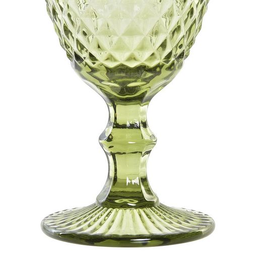 Crystal wine glass in green, Ø 8 x 15.5 cm | Days