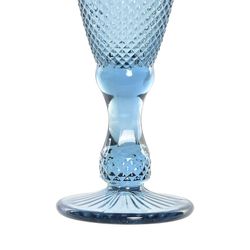 Coppa flute in vetro blu, Ø 7 x 20 cm | Da Gama
